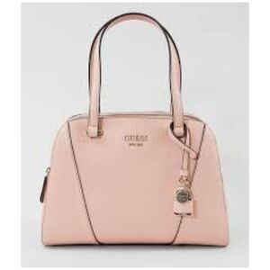 Guess Pink Leather Double Handle Satchel Bag